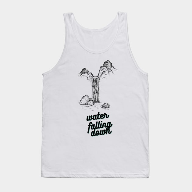 Water Falling Down Tank Top by NicolePageLee